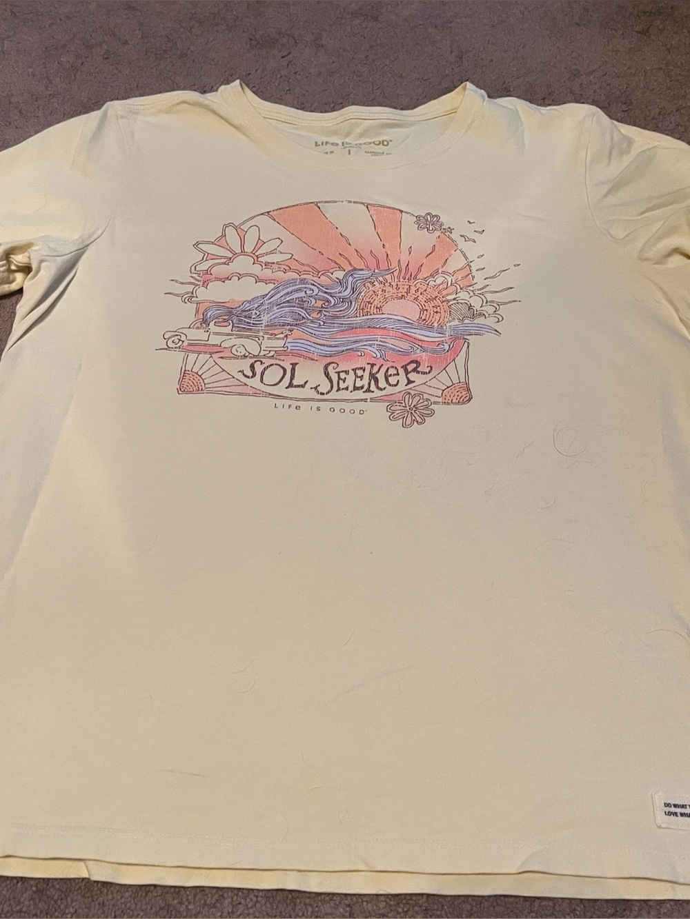 LIFE IS GOOD T-SHIRT L